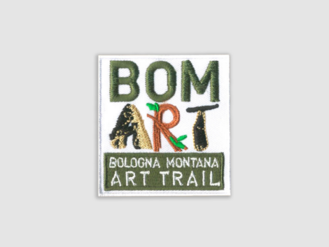 Toppa Bologna Montana Art Trail con Logo Colorato Ricamato